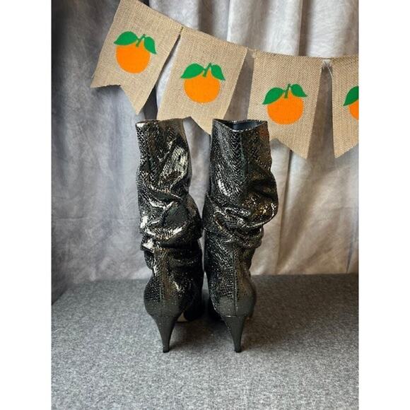 Marc Fisher LTD Women's Kailee Mid-Calf Pewter Silver Boot Size 7M - Picture 6 of 10